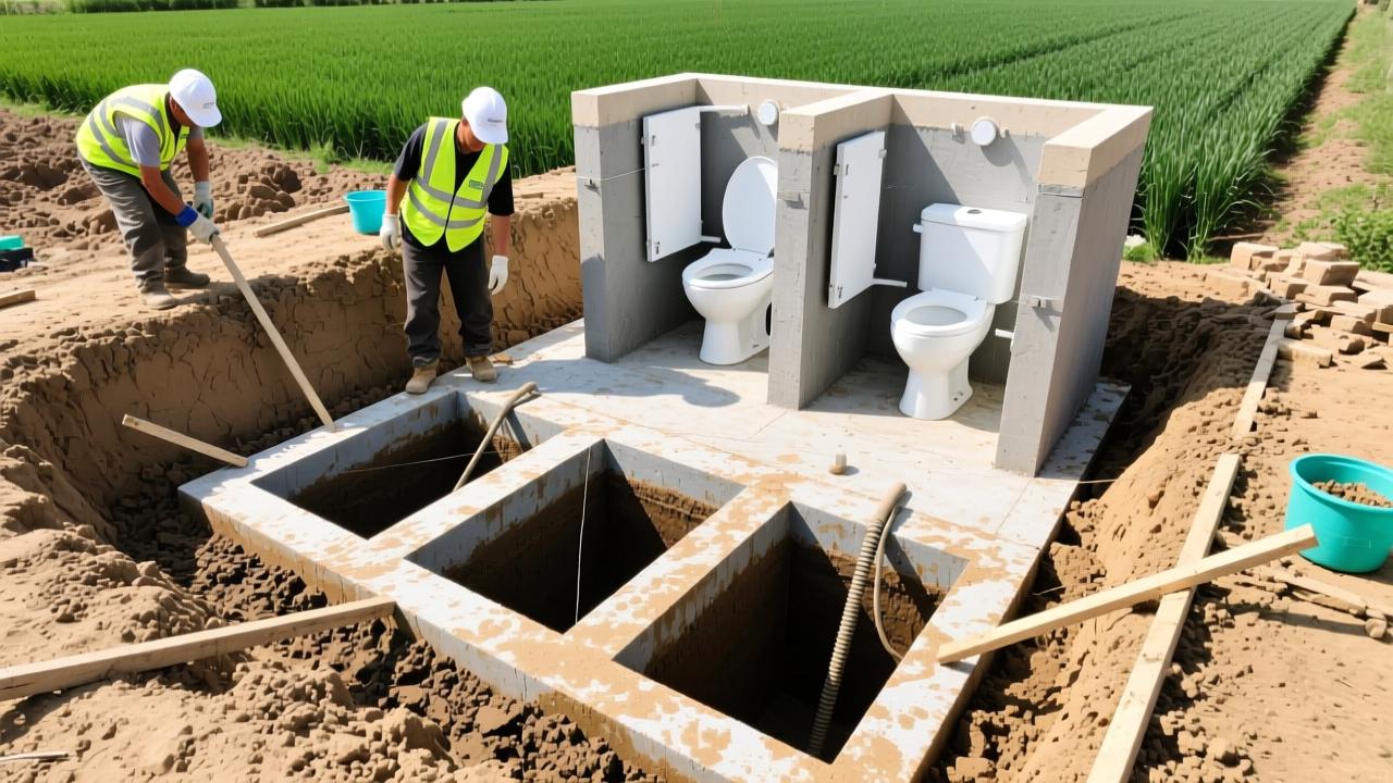 农村厕所化粪池怎么建才靠谱？三格设计+防渗施工+长效管理全解析  第3张