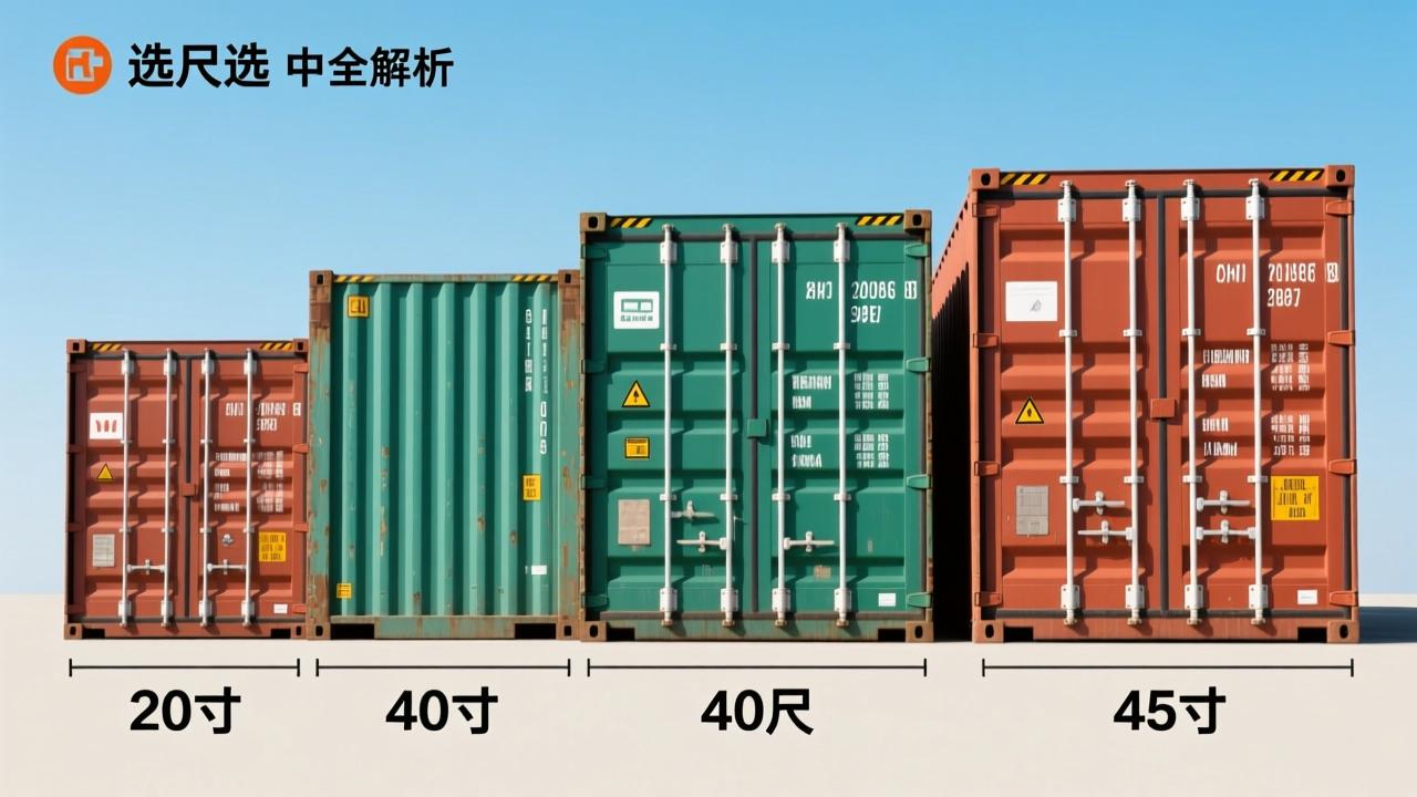 集装箱长度怎么选？20英尺、40英尺、45英尺尺寸对比全解析  第2张