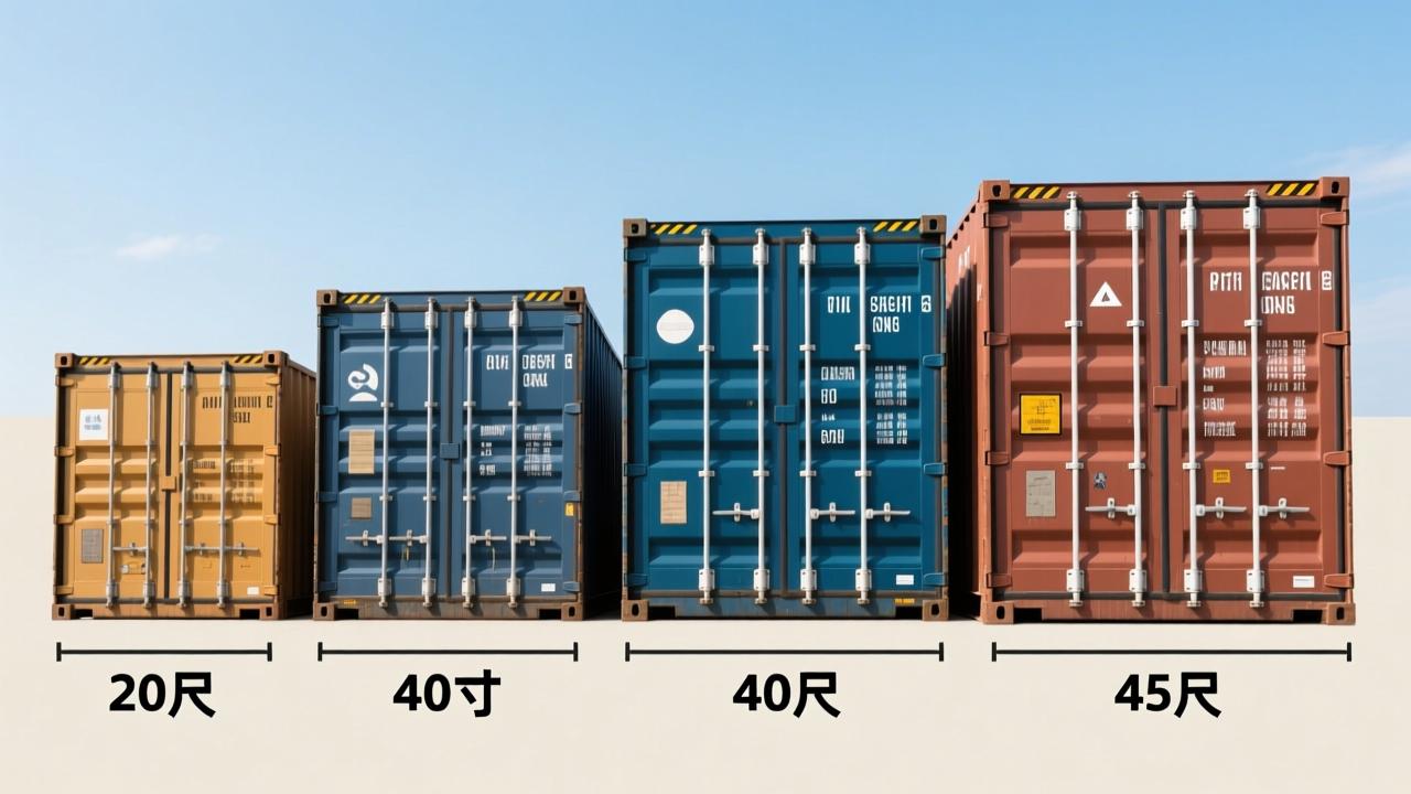 集装箱长度怎么选？20英尺、40英尺、45英尺尺寸对比全解析  第3张