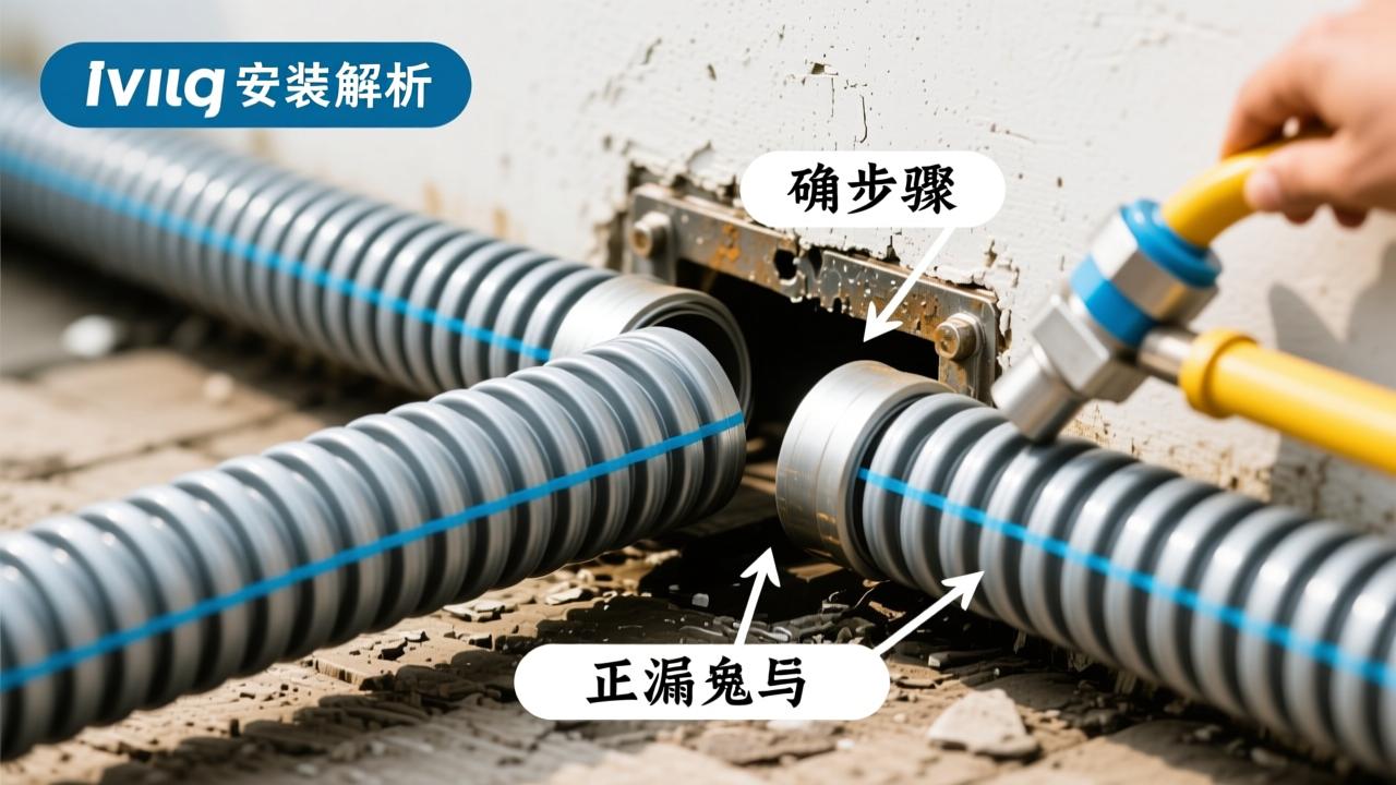 波纹管安装方法全解析：正确步骤避免泄漏与故障  第2张