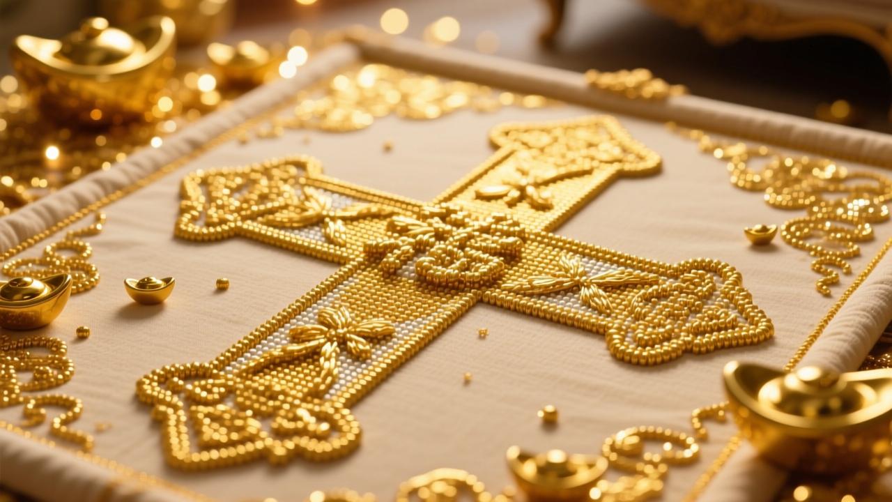 黄金满地十字绣：亲手绣一幅金光闪闪的吉祥艺术品，点亮家居氛围感  第2张