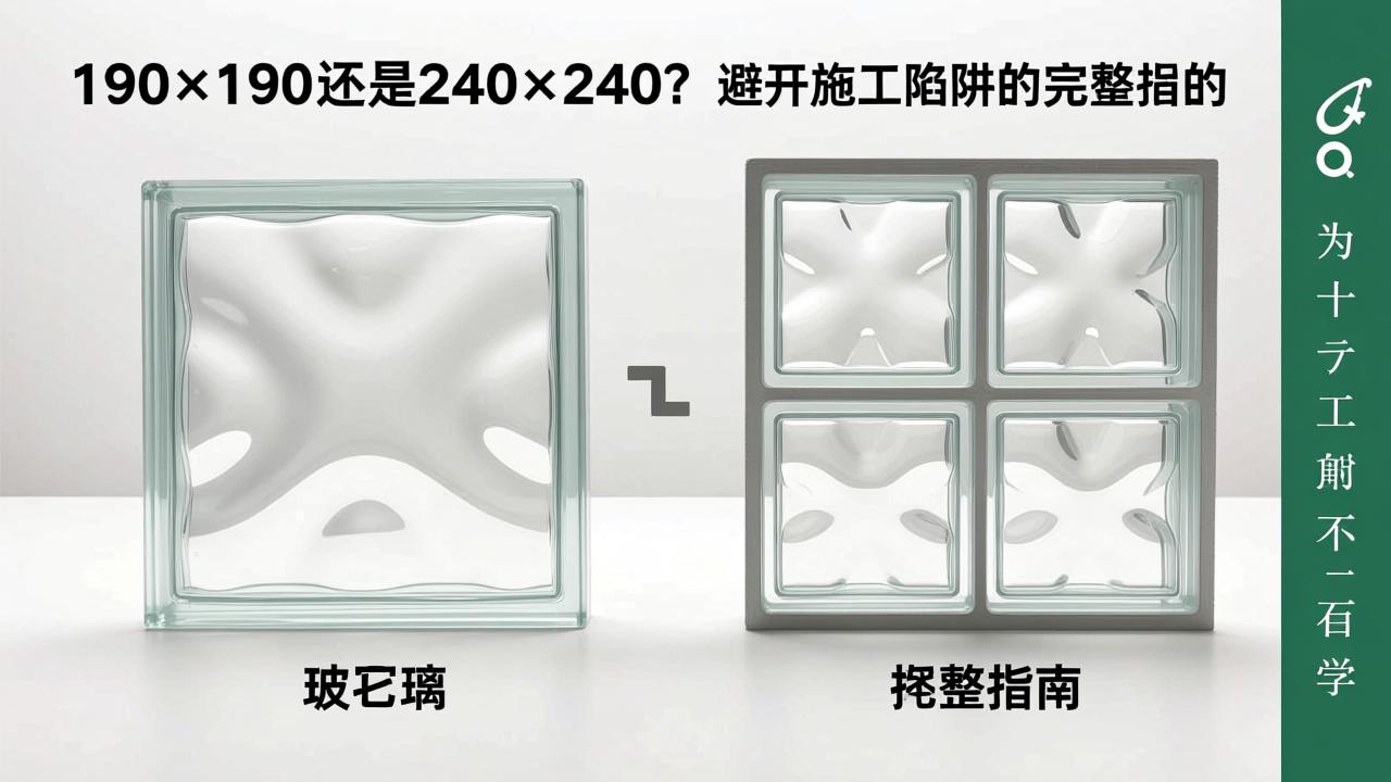 玻璃砖规格怎么选？190×190还是240×240？避开施工陷阱的完整指南  第2张