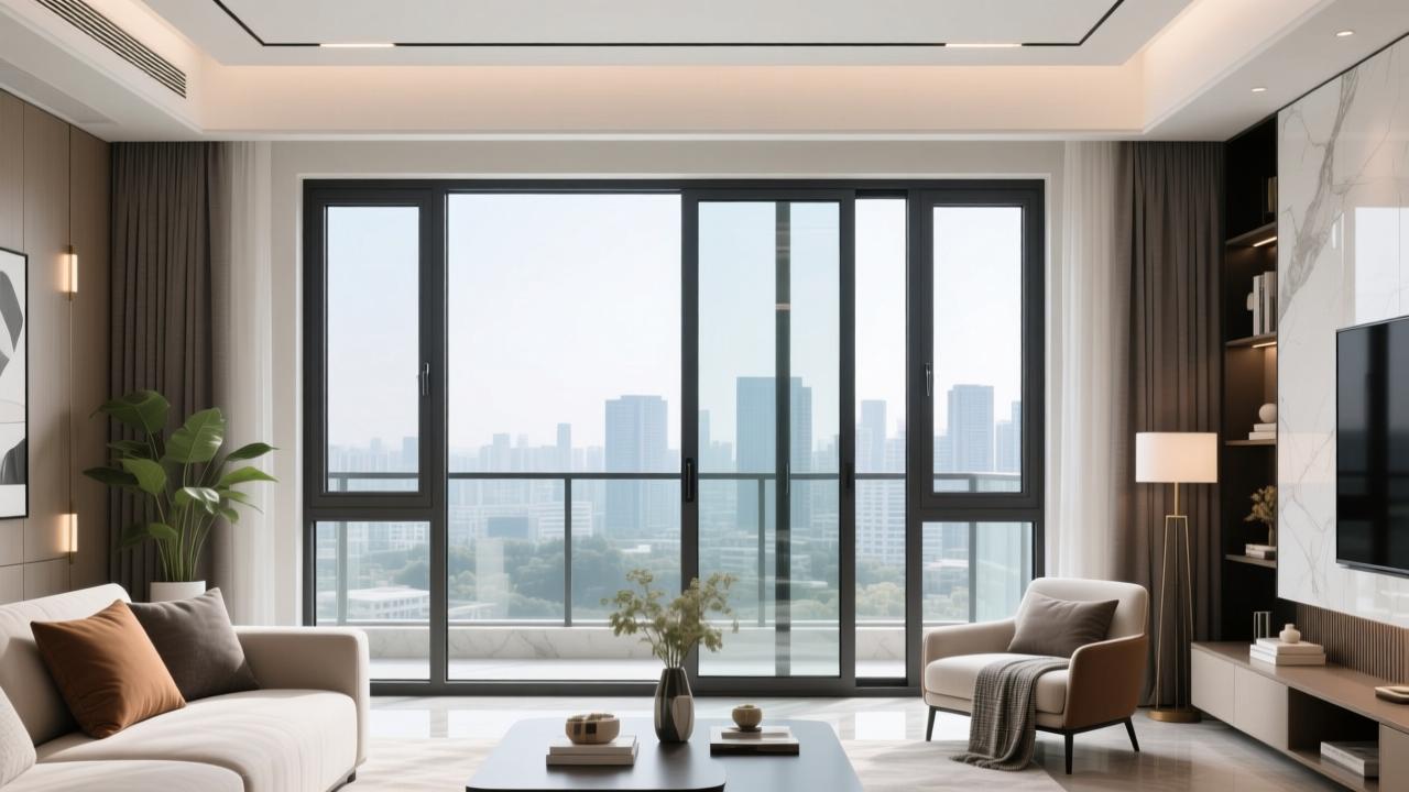 现代风格窗口装修效果图大全:断桥铝窄边窗+全景落地窗设计,提升家居高级感 第2张 现代风格窗口装修效果图大全:断桥铝窄边窗+全景落地窗设计,提升家居高级感 第2张