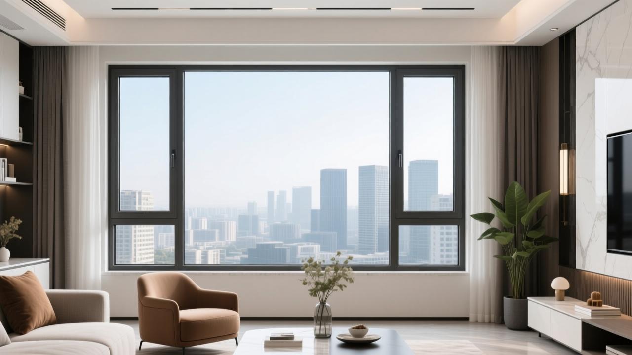 现代风格窗口装修效果图大全:断桥铝窄边窗+全景落地窗设计,提升家居高级感 第3张 现代风格窗口装修效果图大全:断桥铝窄边窗+全景落地窗设计,提升家居高级感 第3张