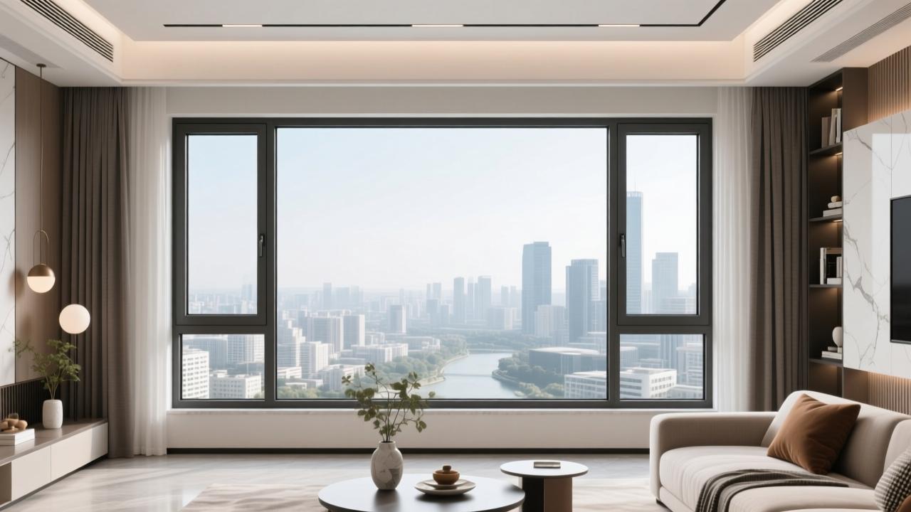 现代风格窗口装修效果图大全:断桥铝窄边窗+全景落地窗设计,提升家居高级感 第4张 现代风格窗口装修效果图大全:断桥铝窄边窗+全景落地窗设计,提升家居高级感 第4张