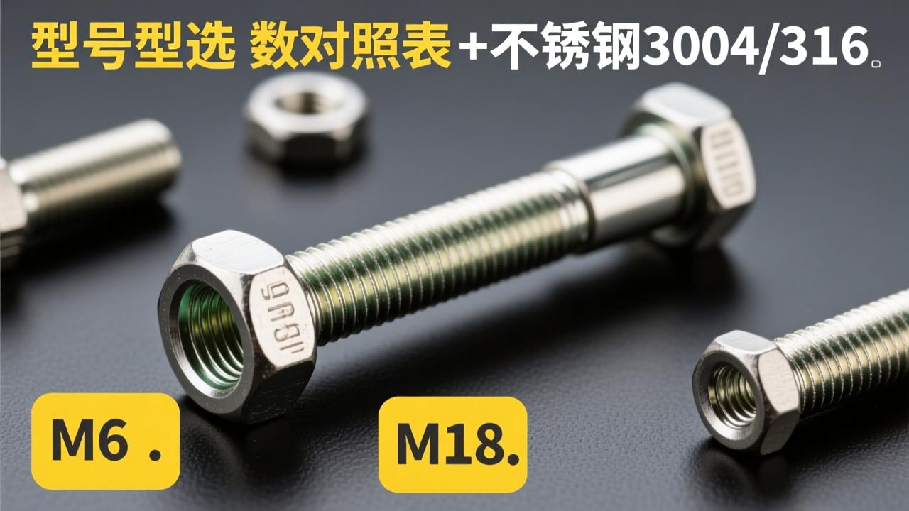 膨胀螺栓型号怎么选?M6、M8、M10参数对照表+不锈钢304/316区别,一文搞懂 第4张 膨胀螺栓型号怎么选?M6、M8、M10参数对照表+不锈钢304/316区别,一文搞懂 第4张