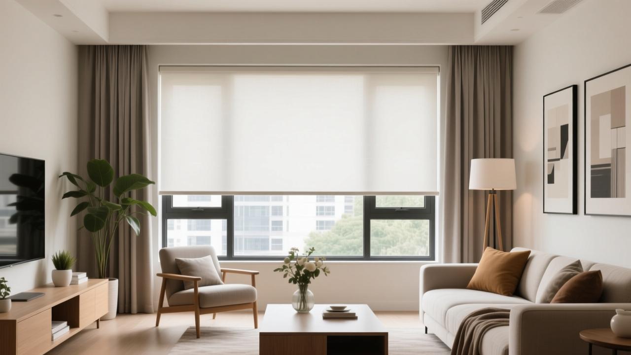 卷帘窗帘效果图欣赏:如何通过设计提升客厅美感与生活品质