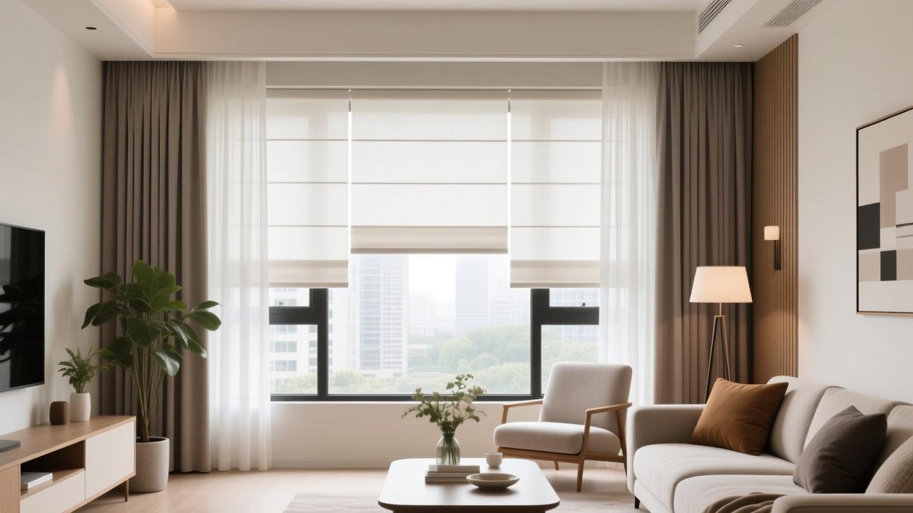 卷帘窗帘效果图欣赏:如何通过设计提升客厅美感与生活品质 第2张 卷帘窗帘效果图欣赏:如何通过设计提升客厅美感与生活品质 第2张