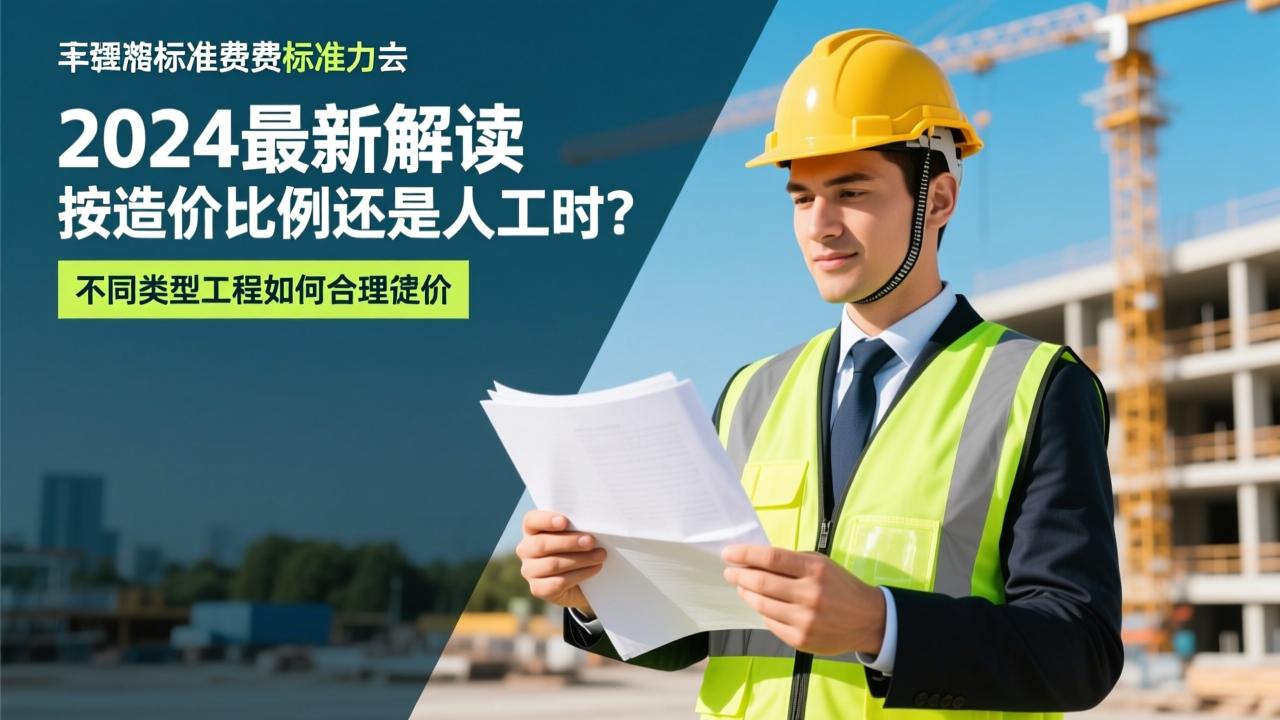 监理取费标准2024最新解读：按造价比例还是人工时？不同类型工程如何合理定价