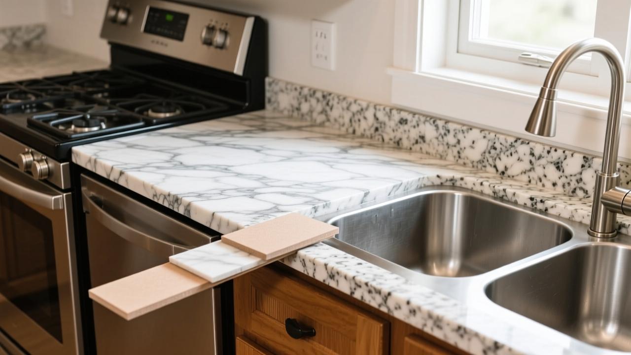 厨房台面更换怎么选材料不踩坑？石英石、大理石、不锈钢优缺点全解析  第2张