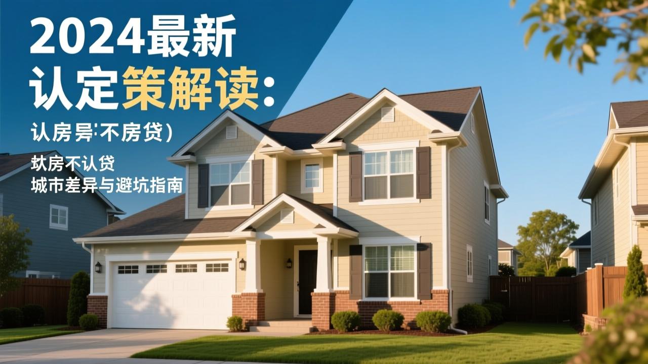 首套房怎么认定?2024最新政策解读:认房不认贷、城市差异与避坑指南