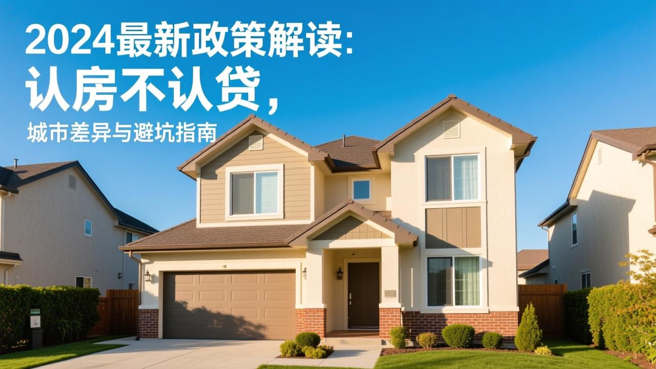 首套房怎么认定?2024最新政策解读:认房不认贷、城市差异与避坑指南 第3张 首套房怎么认定?2024最新政策解读:认房不认贷、城市差异与避坑指南 第3张
