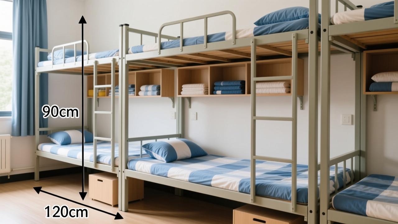 学生宿舍床尺寸全解析:90cm还是120cm?提前了解避免买错床品 第2张 学生宿舍床尺寸全解析:90cm还是120cm?提前了解避免买错床品 第2张