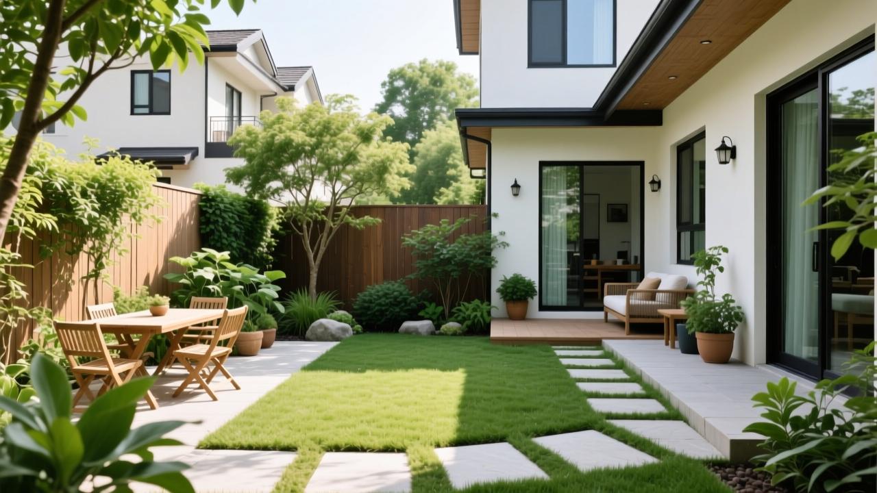 院子设计实景图欣赏与落地指南：小户型也能打造自然生活庭院