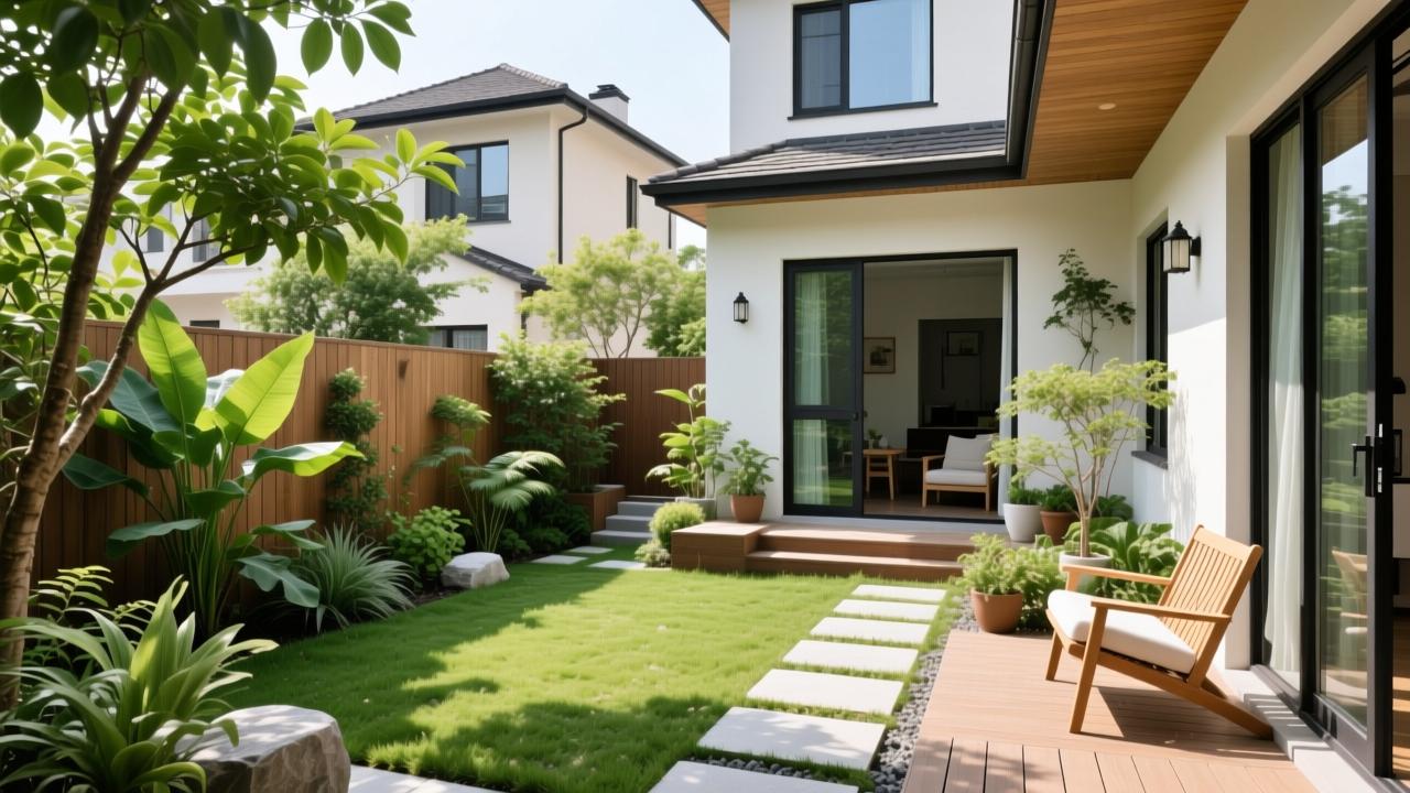 院子设计实景图欣赏与落地指南：小户型也能打造自然生活庭院  第2张