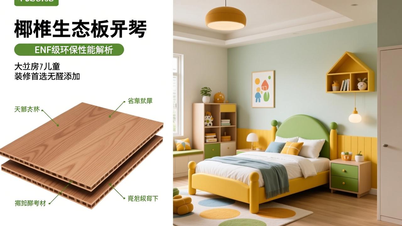 大王椰生态板ENF级环保性能解析:儿童房装修首选无醛添加板材 第3张 大王椰生态板ENF级环保性能解析:儿童房装修首选无醛添加板材 第3张