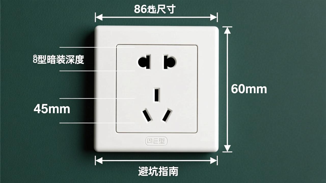 插座底盒尺寸怎么选？86型暗装深度45mm、50mm、60mm避坑指南