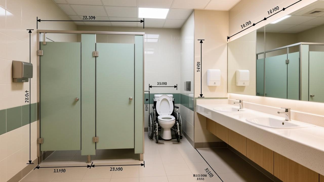 公共卫生间尺寸设计全解析:无障碍厕位、洗手台与通道标准尺寸一文掌握 第2张 公共卫生间尺寸设计全解析:无障碍厕位、洗手台与通道标准尺寸一文掌握 第2张