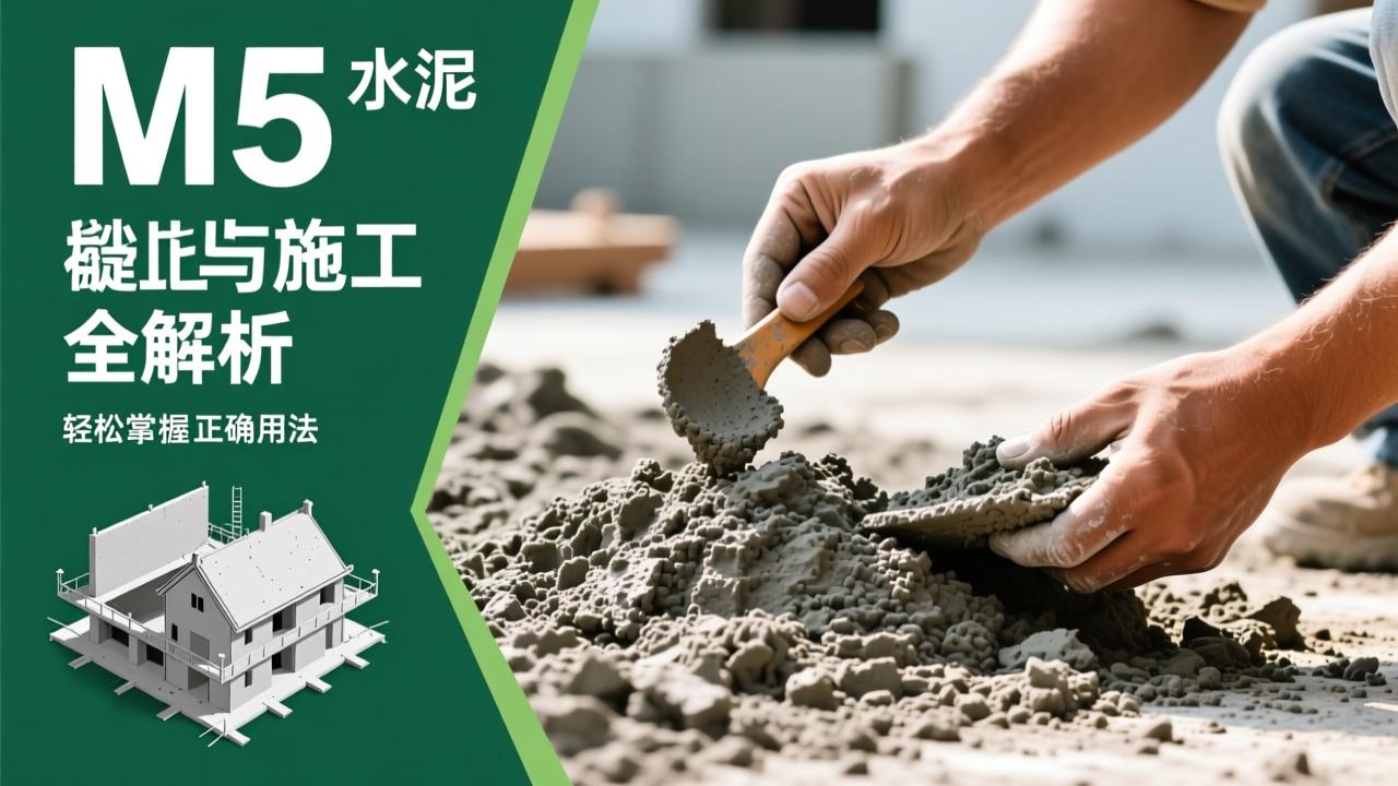 M5水泥砂浆配合比与施工全解析:轻松掌握建筑常用材料的正确用法 第3张 M5水泥砂浆配合比与施工全解析:轻松掌握建筑常用材料的正确用法 第3张