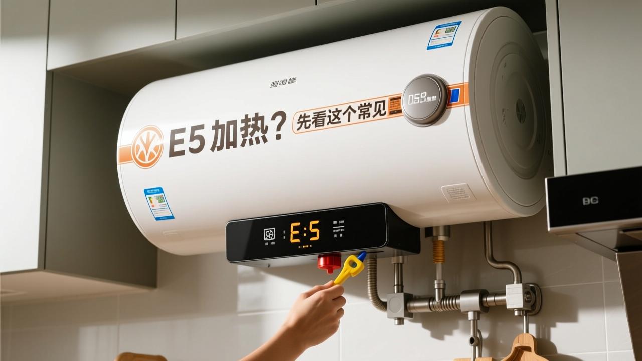 美的热水器显示E5不加热?别急修,先看这5个常见原因和解决方法