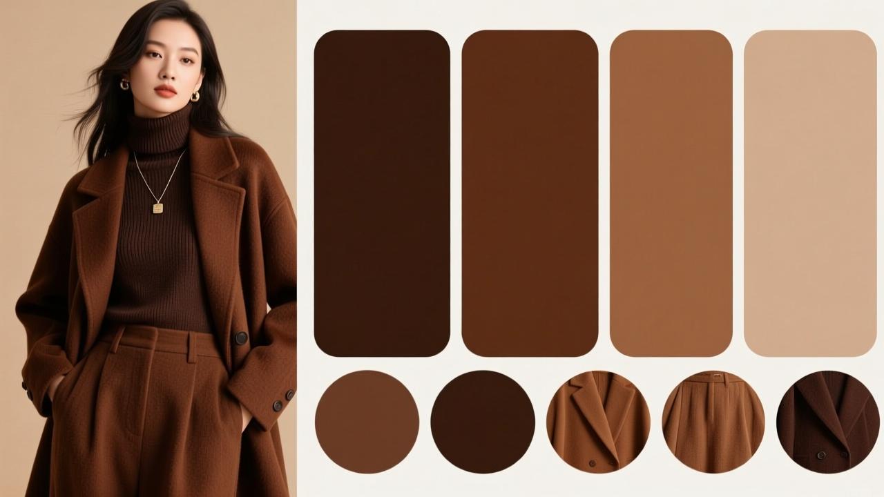 咖色最佳搭配颜色有哪些？这10种高级配色让你秋冬穿搭 instantly 提升档次  第2张
