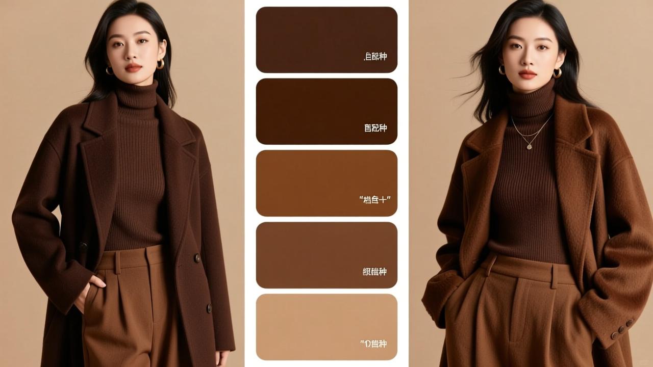 咖色最佳搭配颜色有哪些？这10种高级配色让你秋冬穿搭 instantly 提升档次  第3张