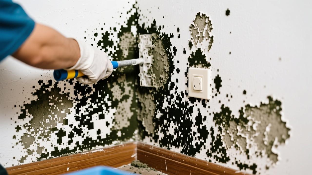 墙壁发霉怎么处理?5步彻底解决潮湿发霉问题,告别黑斑异味 第2张 墙壁发霉怎么处理?5步彻底解决潮湿发霉问题,告别黑斑异味 第2张