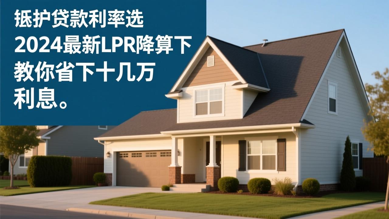 房屋抵押贷款利率怎么选最划算？2024最新LPR降息下，教你省下十几万利息  第4张