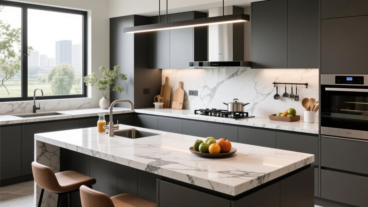 中讯石英石值得买吗?高端质感+耐用性能,打造理想厨房台面首选 第2张 中讯石英石值得买吗?高端质感+耐用性能,打造理想厨房台面首选 第2张