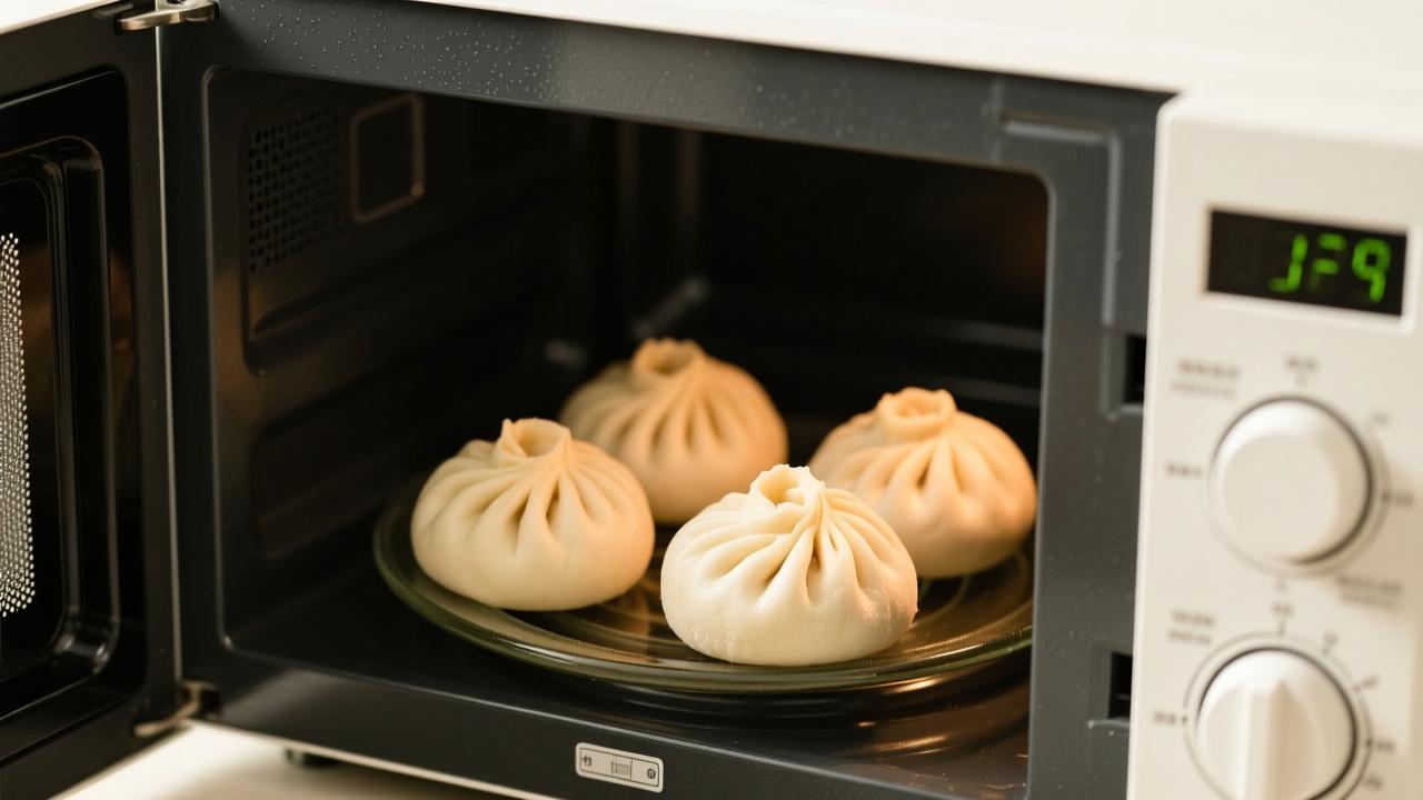 微波炉热包子怎么不干？3个技巧让冷冻包子像刚蒸的一样软乎  第2张