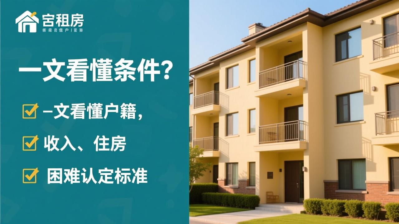申请公租房的条件有哪些？一文看懂户籍、收入、住房困难认定标准  第2张