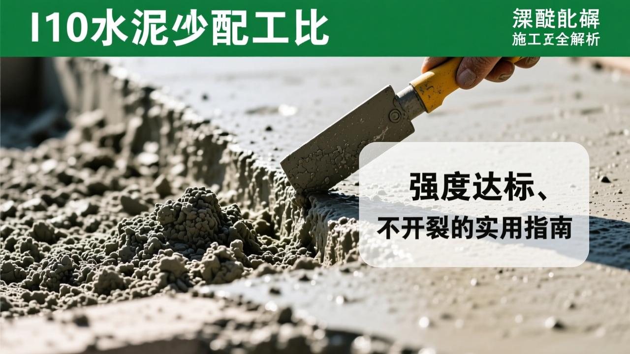 M10水泥砂浆配比与施工全解析：强度达标、不开裂的实用指南  第3张