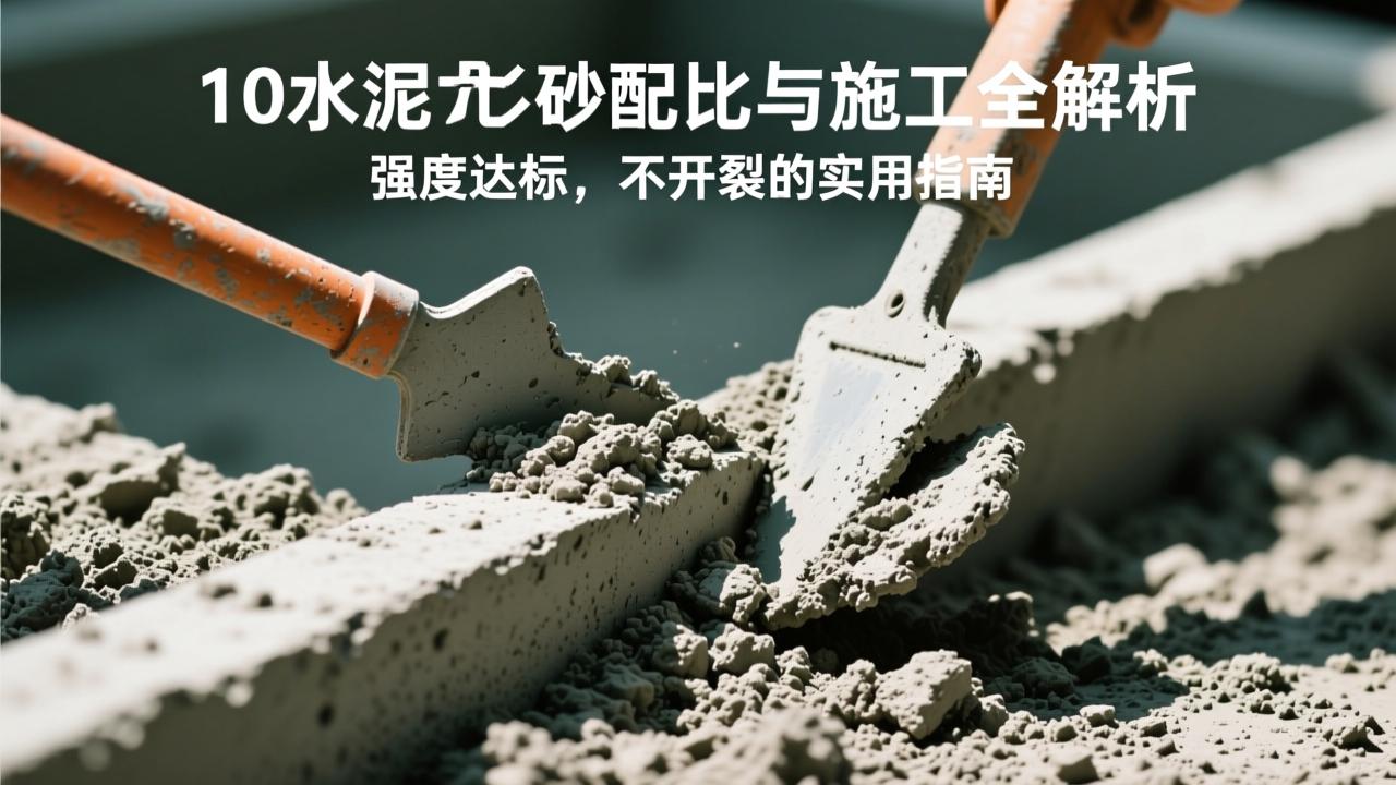 M10水泥砂浆配比与施工全解析：强度达标、不开裂的实用指南  第4张