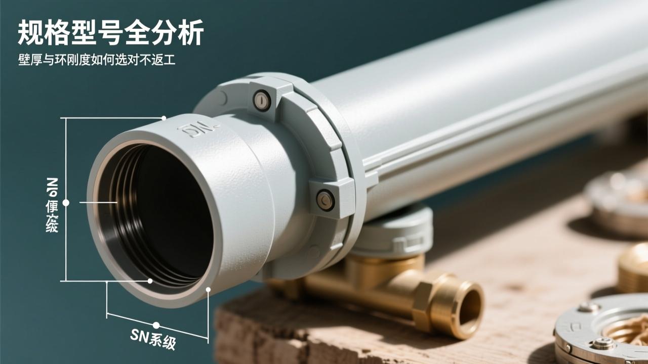 排水管规格型号全解析：DN、S系列、SN等级、壁厚与环刚度如何选对不返工  第2张