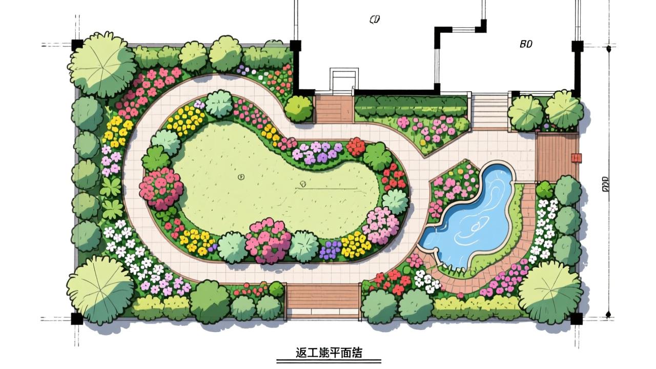 花境平面图怎么画才不返工？景观设计师十年实战总结的CAD绘制规范与落地避坑指南