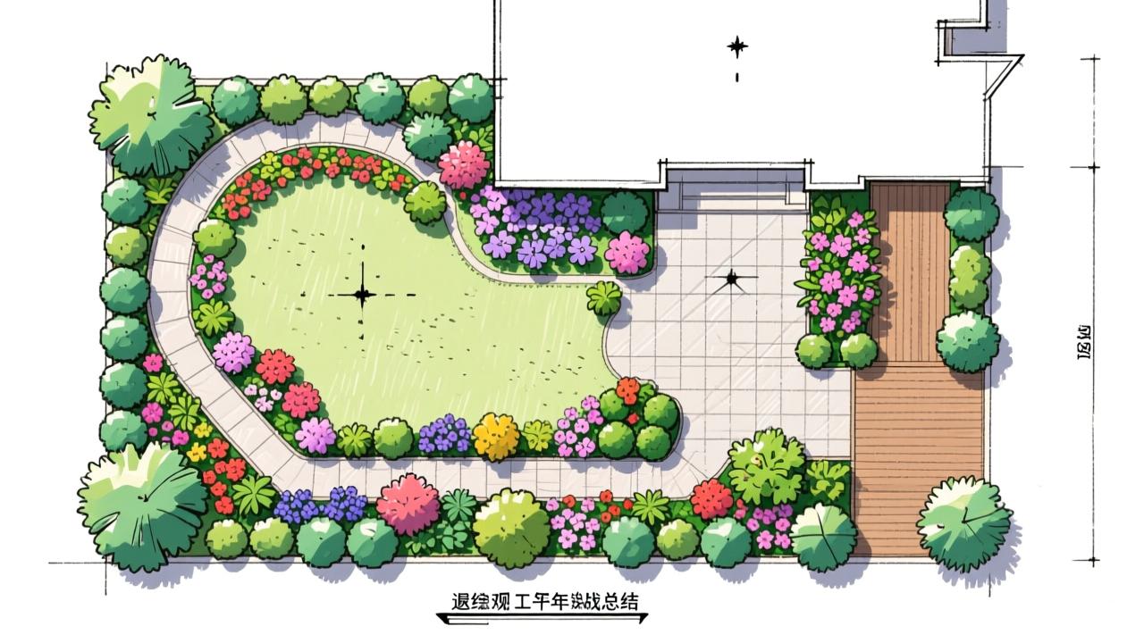 花境平面图怎么画才不返工？景观设计师十年实战总结的CAD绘制规范与落地避坑指南  第2张
