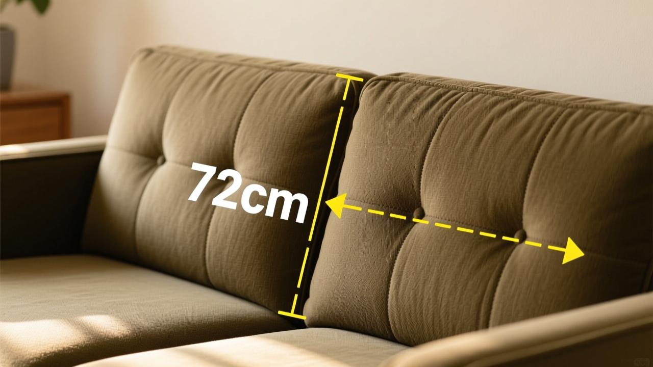 沙发靠背高度多少合适？72cm是黄金支撑点，科学匹配腰椎生理曲度不伤腰