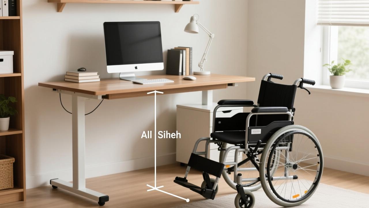 写字台高度怎么选？根据身高、肘高、坐姿、站姿、轮椅需求精准匹配的科学指南  第3张