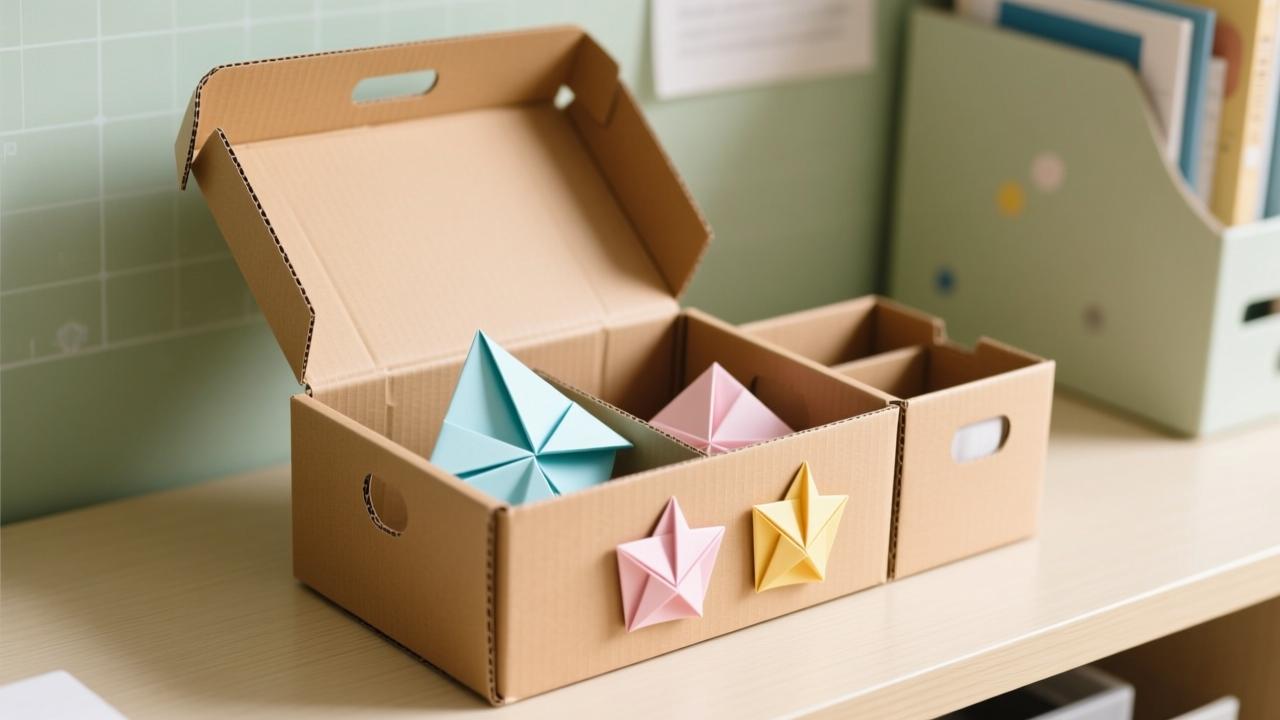 用卡纸做收纳盒|零基础30分钟搞定!学生党/宝妈/上班族都能折的高颜值实用收纳方案 第2张 用卡纸做收纳盒|零基础30分钟搞定!学生党/宝妈/上班族都能折的高颜值实用收纳方案 第2张