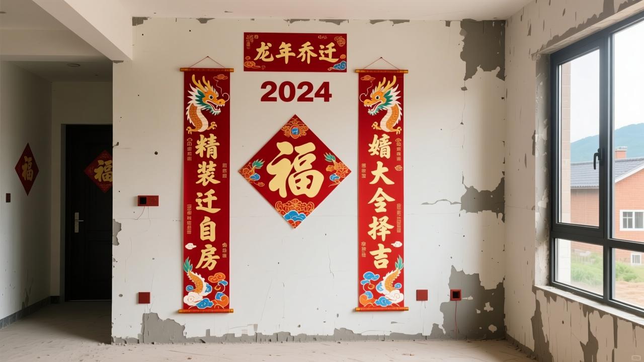 新房对联大全｜2024龙年乔迁/婚房/农村自建房/精装房专属对联推荐（含横批+贴法+五行择吉）  第1张
