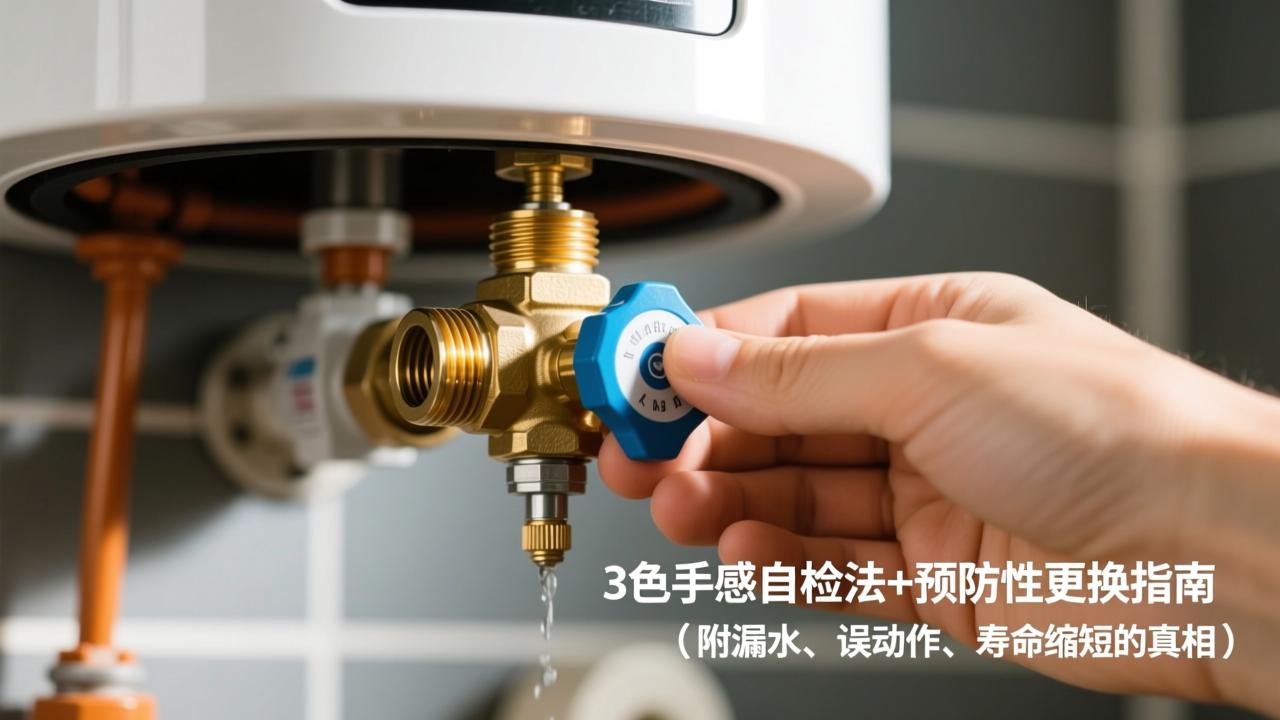 电热水器安全阀多久换一次？3色手感自检法+预防性更换指南（附漏水、误动作、寿命缩短的真相）