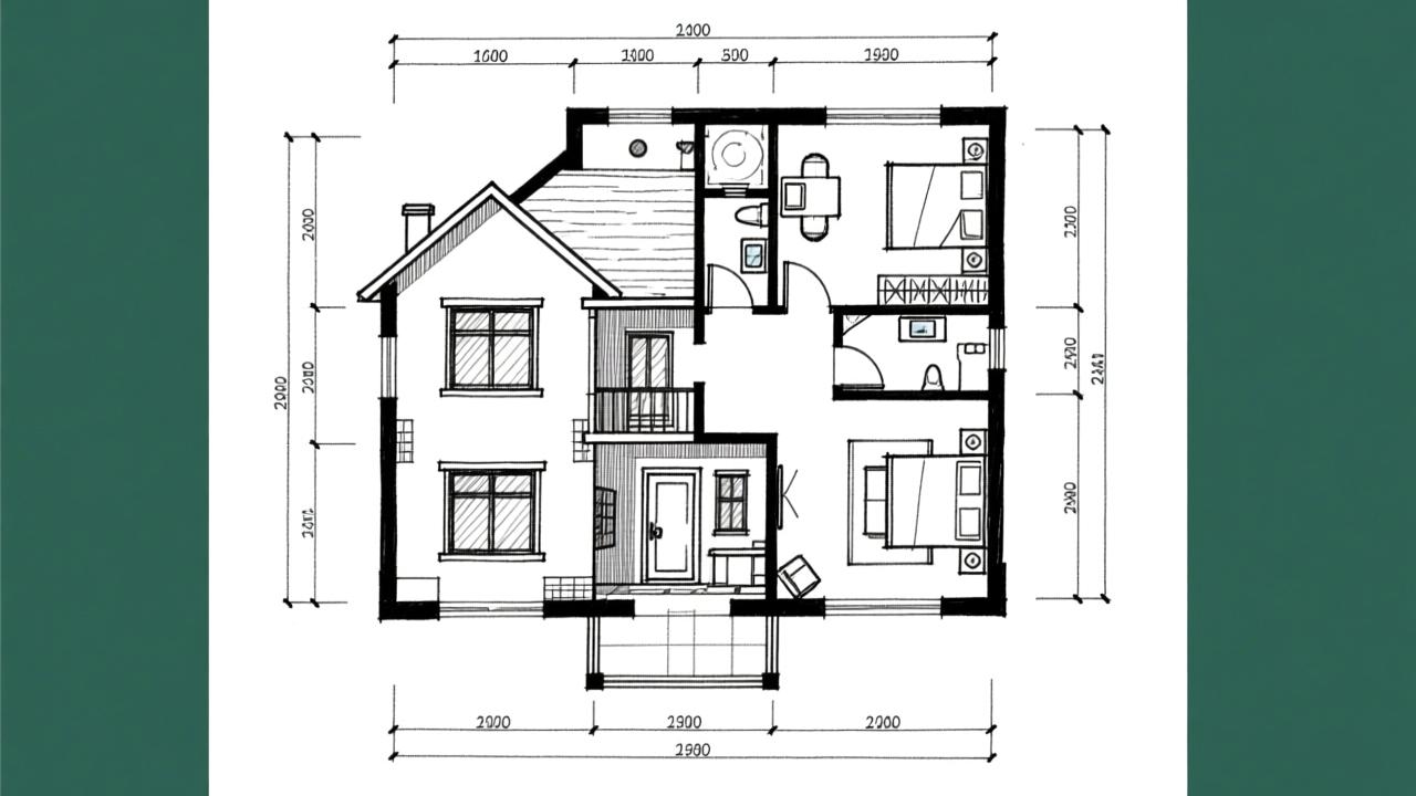 房屋平面图怎么画？零基础手绘+CAD全流程教学（含规范避坑指南）  第2张