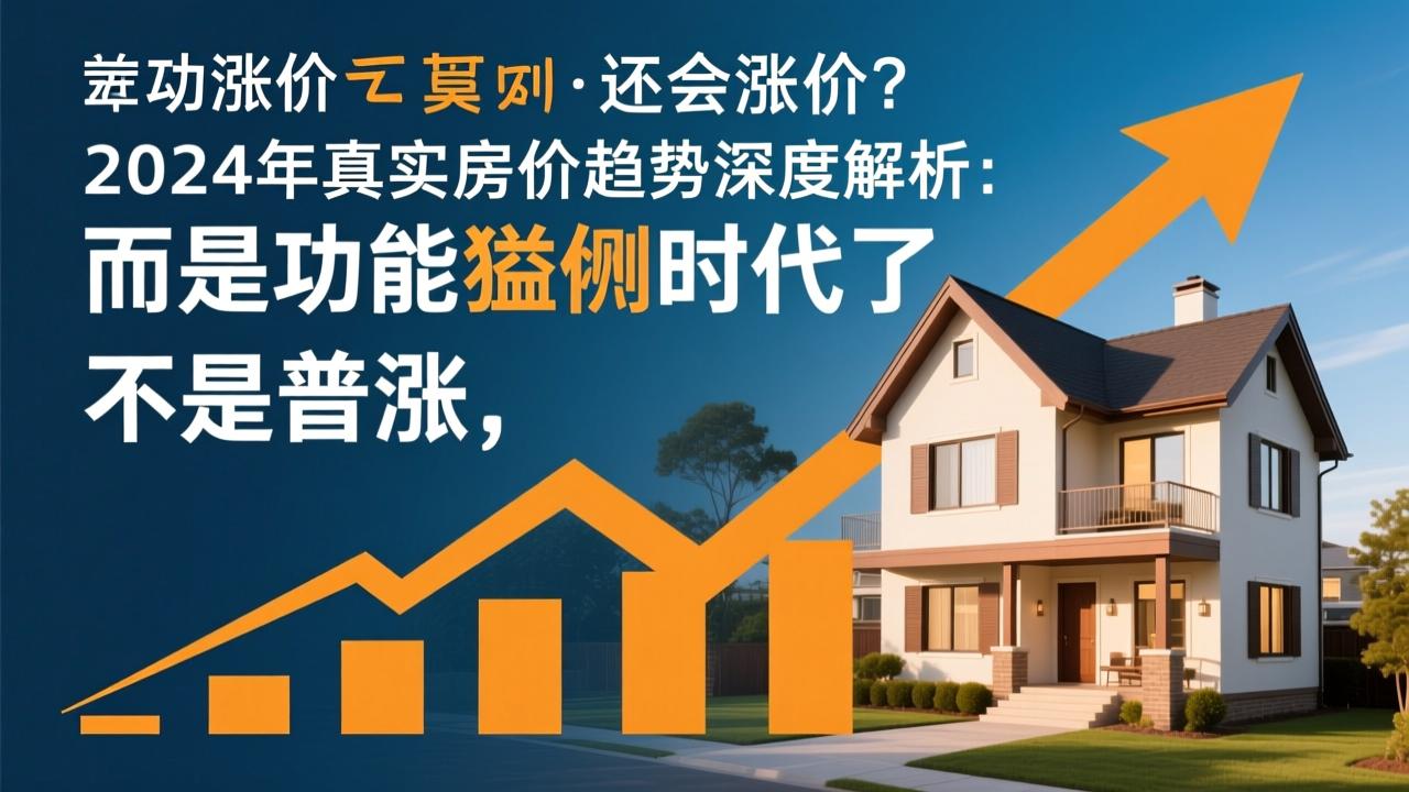 房子还会涨价吗？2024年真实房价趋势深度解析：不是普涨，而是功能溢价时代来了