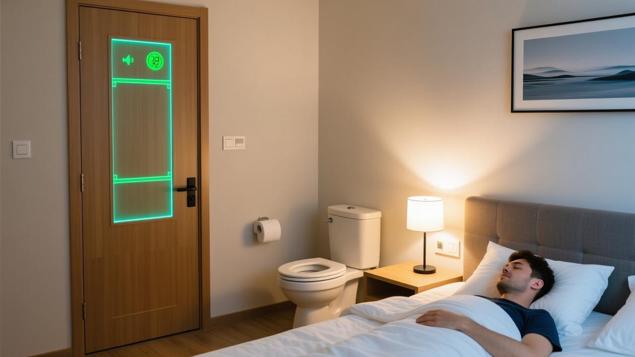 厕所门对床真的影响健康吗?科学实测湿度、噪音与睡眠中断的三大真实危害 第3张 厕所门对床真的影响健康吗?科学实测湿度、噪音与睡眠中断的三大真实危害 第3张