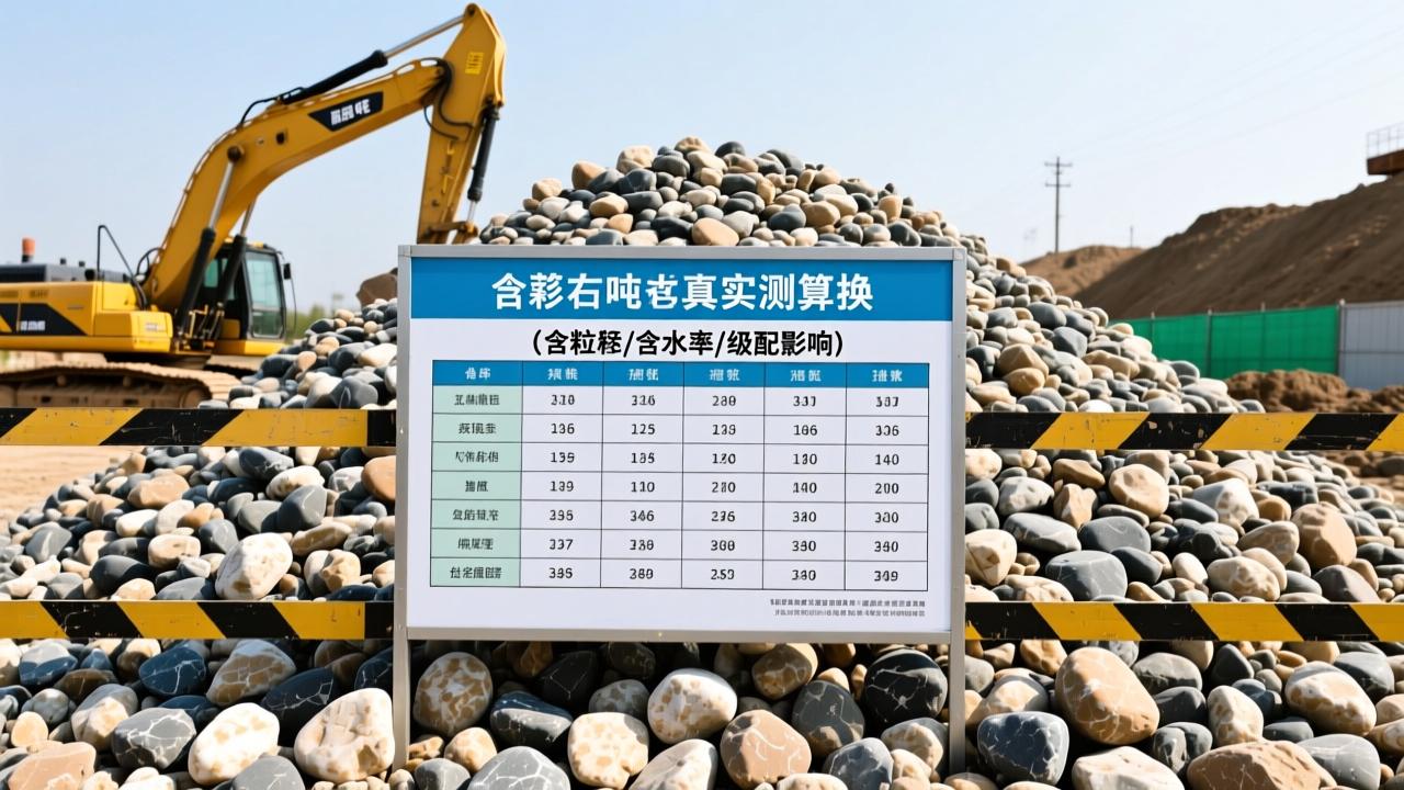 一方石子多少吨？真实工地实测换算表（含粒径/含水率/级配影响）  第2张