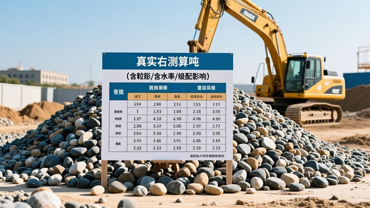 一方石子多少吨？真实工地实测换算表（含粒径/含水率/级配影响）  第3张