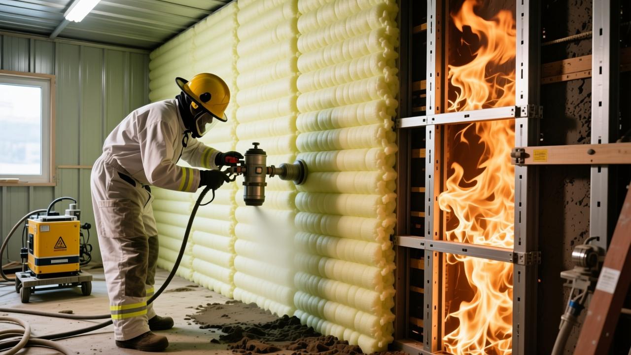 硬泡聚氨酯喷涂施工全流程详解:从基层处理、设备校准到B1级防火与装配式适配 第2张 硬泡聚氨酯喷涂施工全流程详解:从基层处理、设备校准到B1级防火与装配式适配 第2张