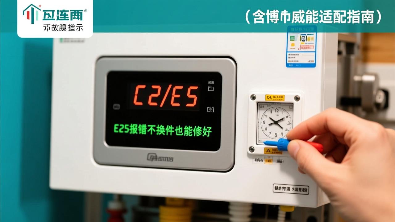 壁挂炉风压开关故障维修全攻略：E2/E5报错不换件也能修好（含博世威能适配指南）