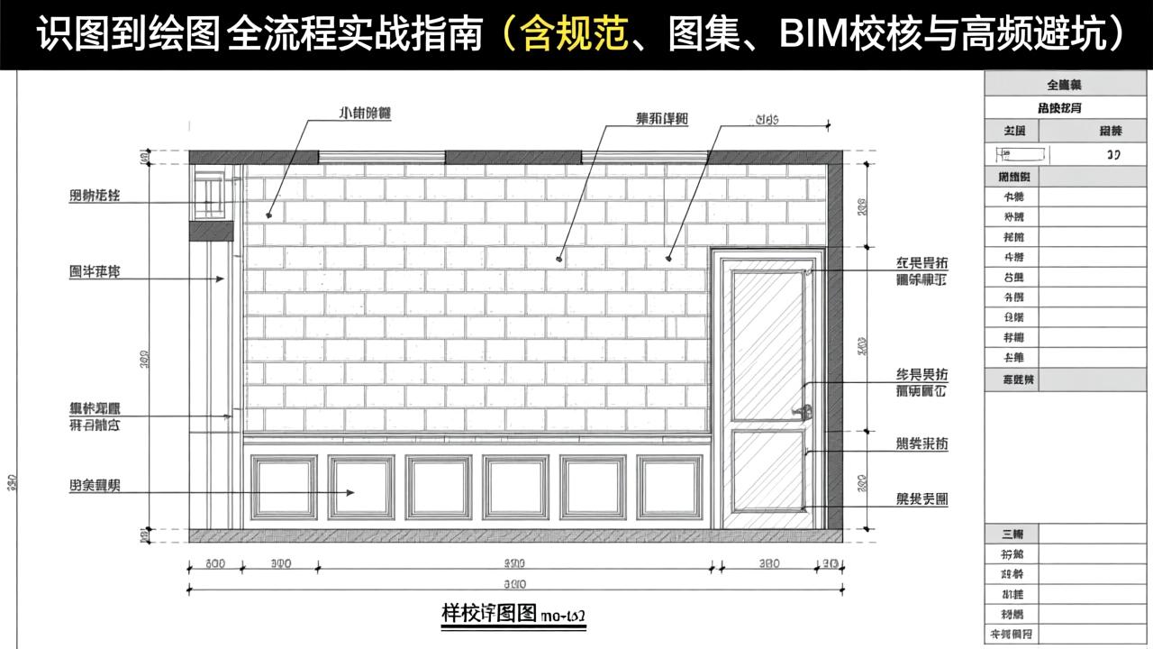 墙身大样图详解:从识图到绘图的全流程实战指南(含规范、图集、BIM校核与高频避坑) 第2张 墙身大样图详解:从识图到绘图的全流程实战指南(含规范、图集、BIM校核与高频避坑) 第2张