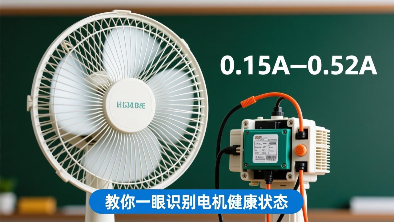 电风扇电流正常范围是多少？0.15A–0.52A实测解析，教你一眼识别电机健康状态